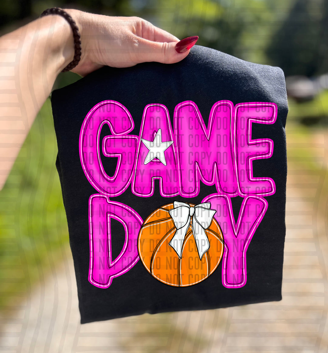 Game Day Basketball DTF Print