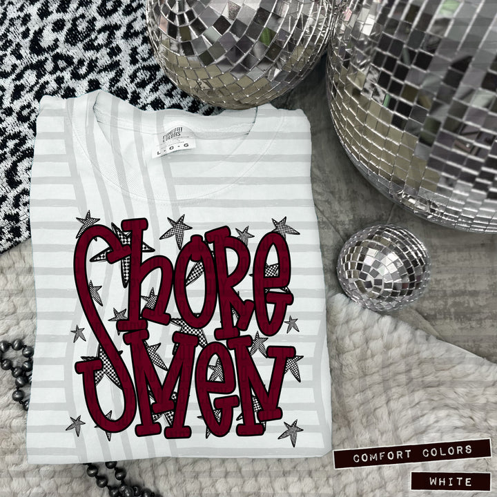 Maroon Staggered DTF Print