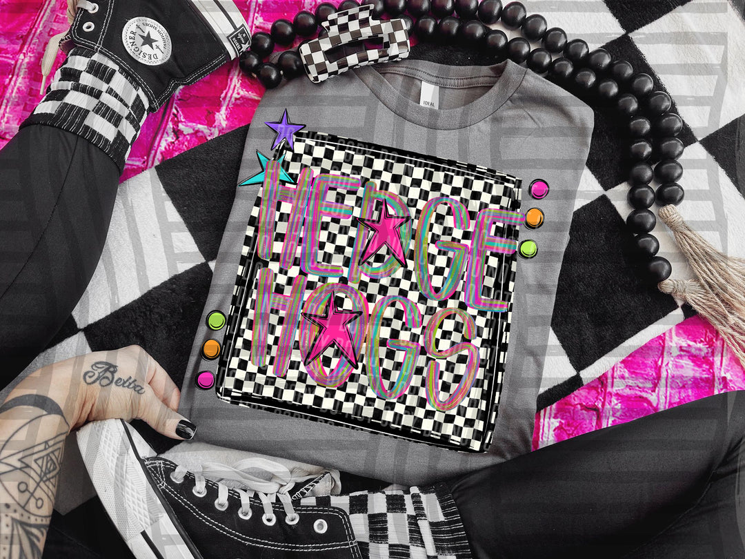 Pink Brushstroke Preppy DTF Print