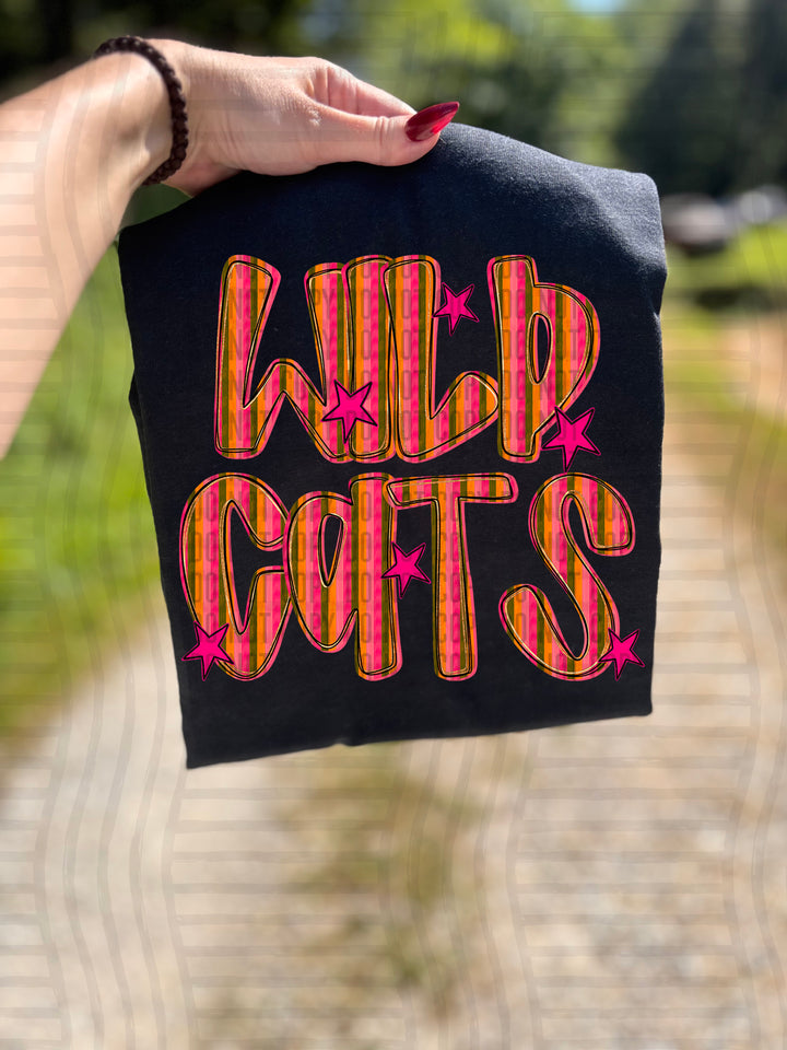 Holly Jolly Cheer Striped DTF Print