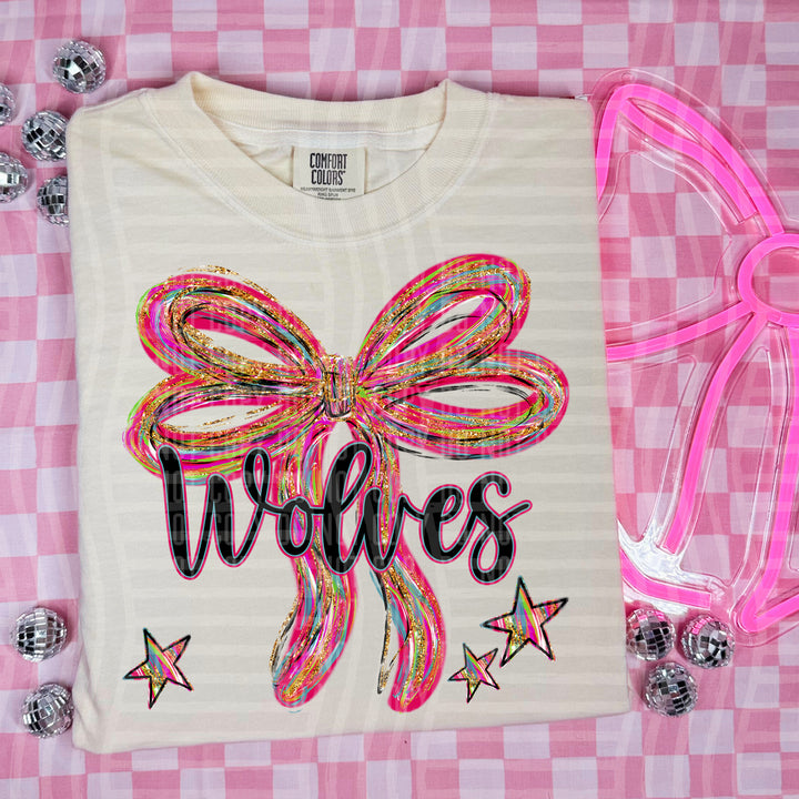 Whimsical Christmas Bows Mascots DTF Print