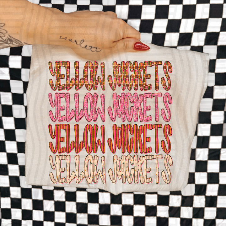 Holly Jolly Cheer Stacked DTF Print