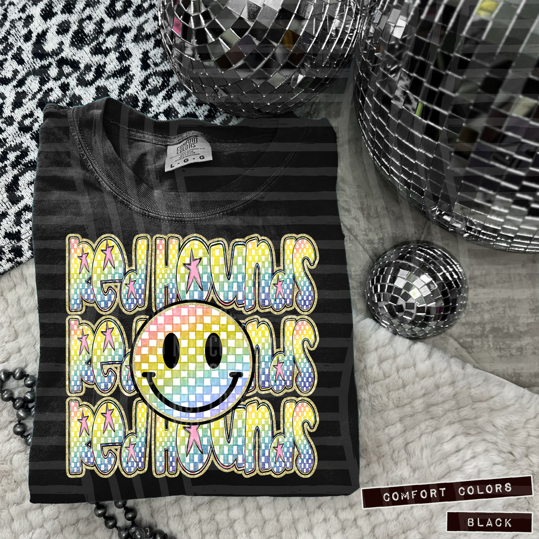 Rainbow Smiley Triple Stack DTF Print