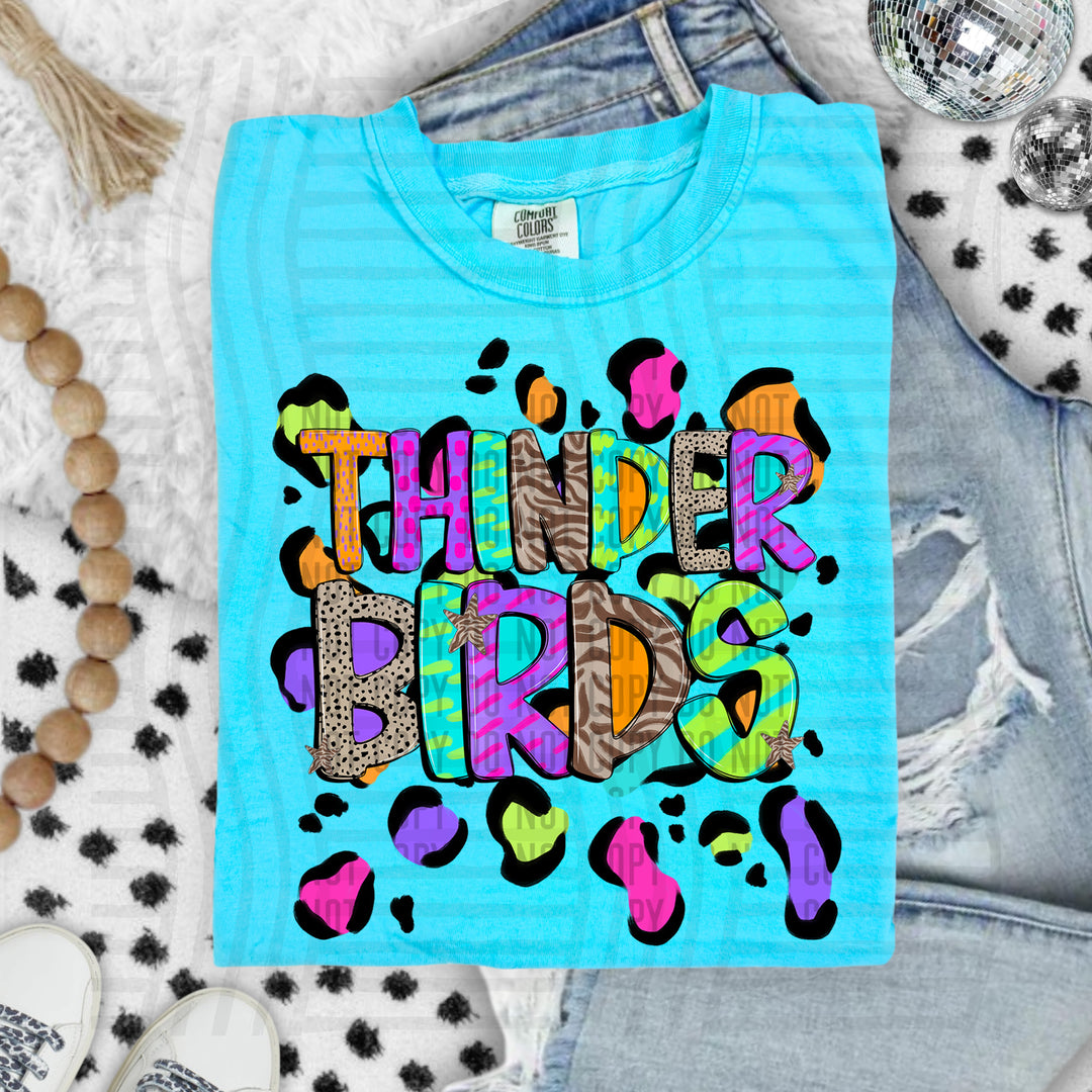 Funky Mix Up Leopard Spots DTF Print