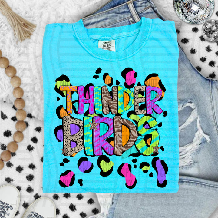 Funky Mix Up Leopard Spots DTF Print
