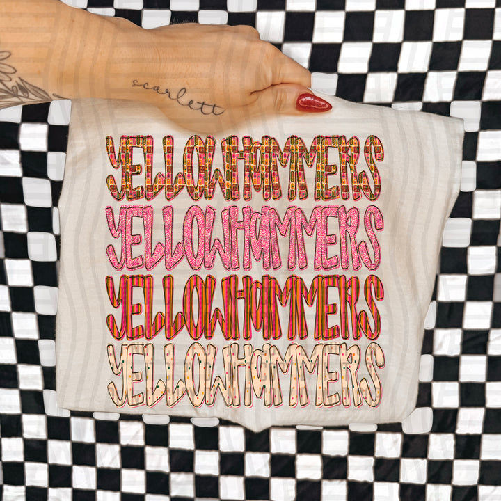 Holly Jolly Cheer Stacked DTF Print