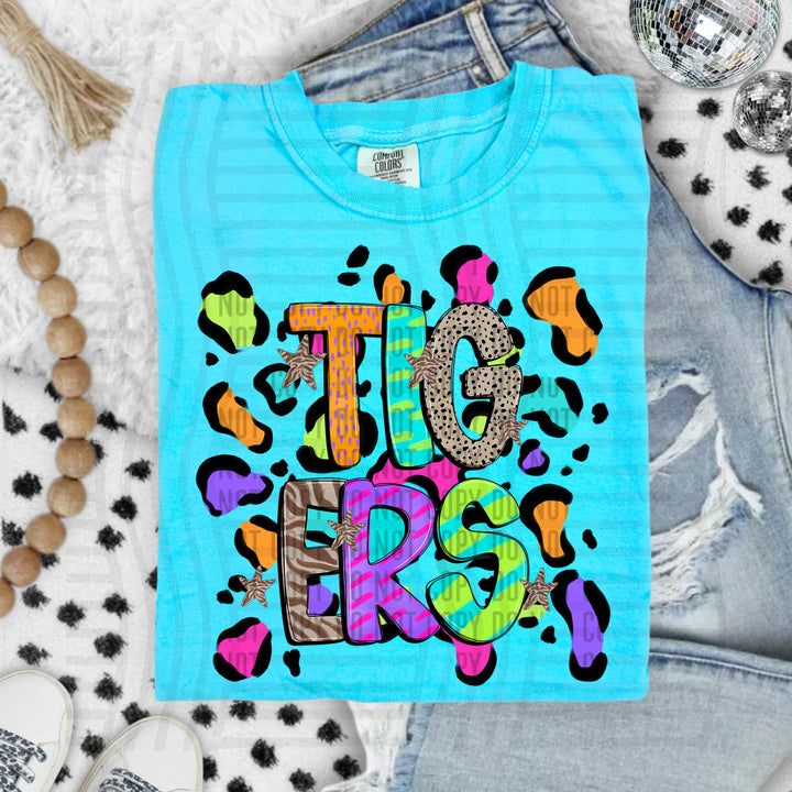 Funky Mix Up Leopard Spots DTF Print