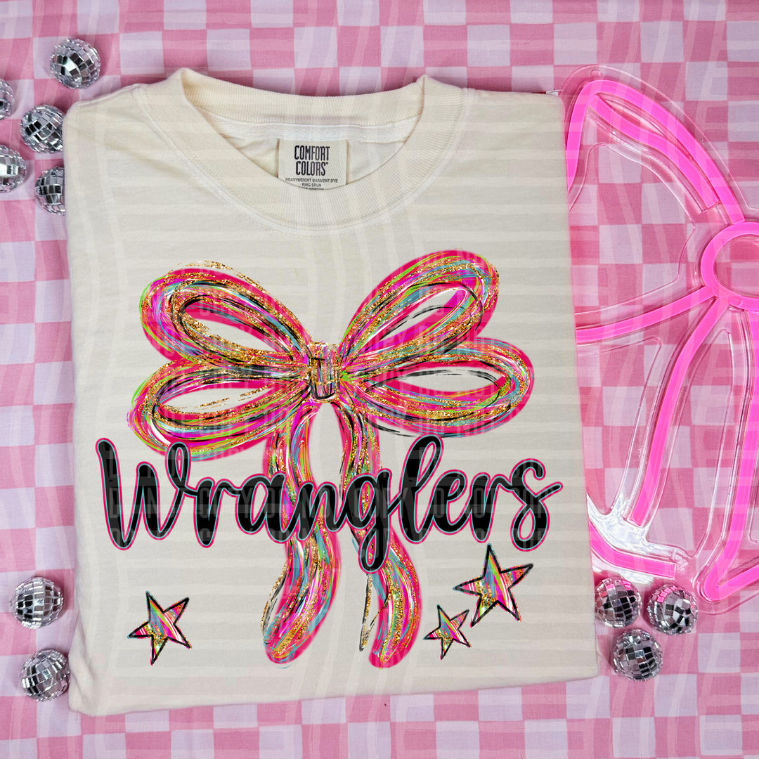 Whimsical Christmas Bows Mascots DTF Print