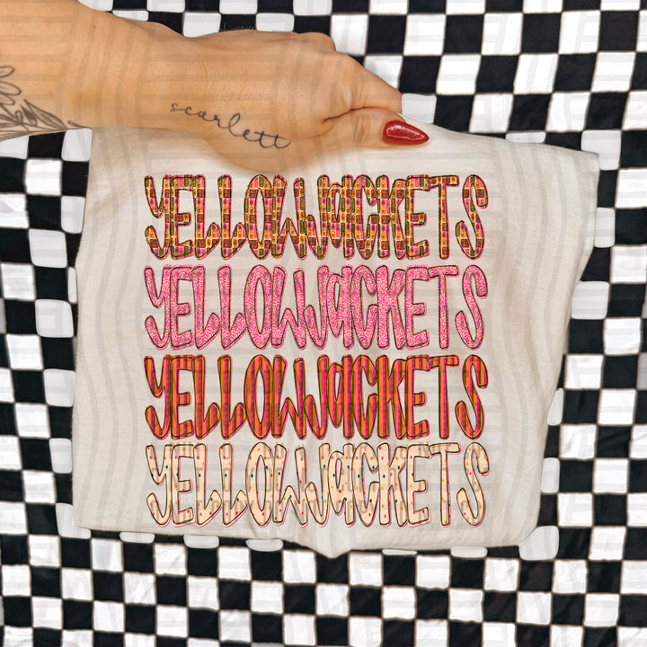 Holly Jolly Cheer Stacked DTF Print