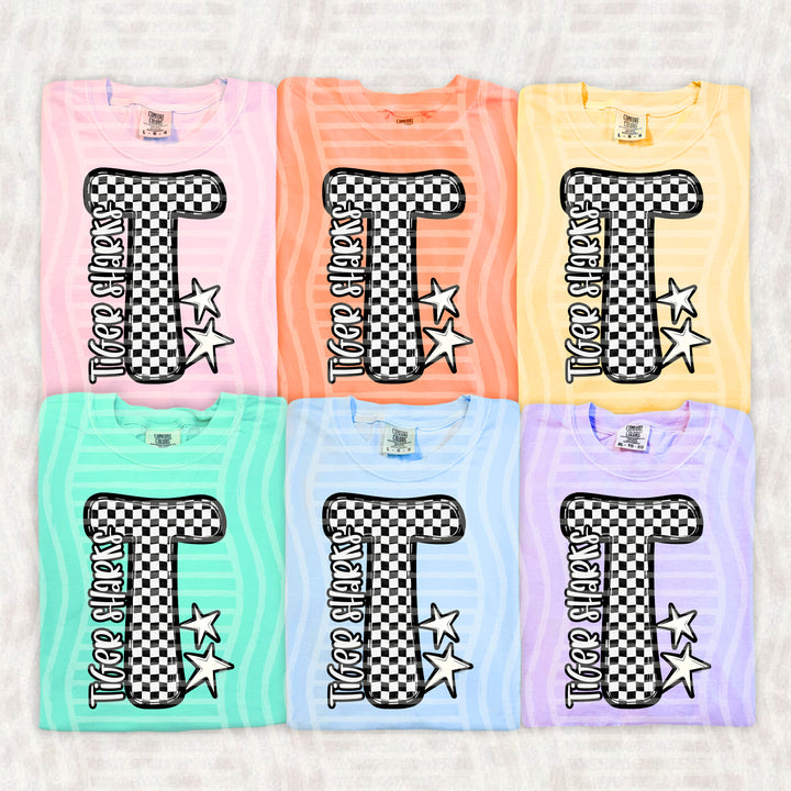 Checker Crush Black And White Mascots DTF Print