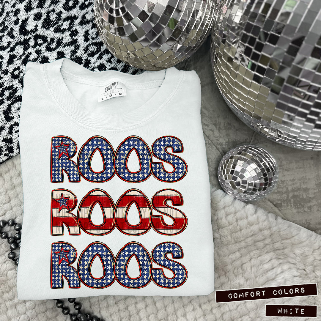 Triple Stack RWB DTF Print