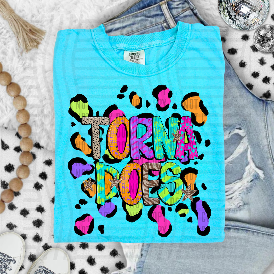 Funky Mix Up Leopard Spots DTF Print