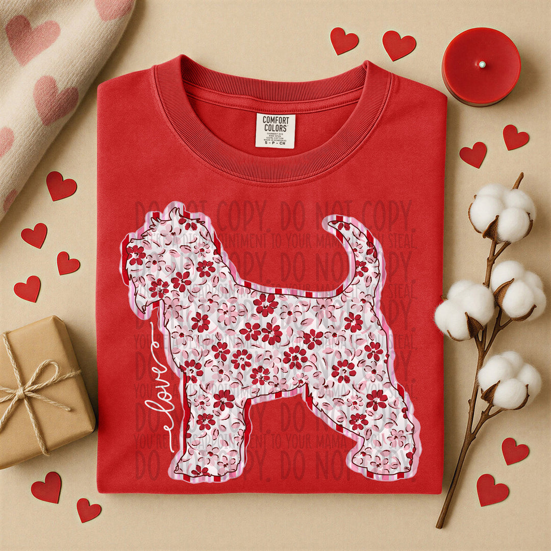 Valentine Dogs DTF Print