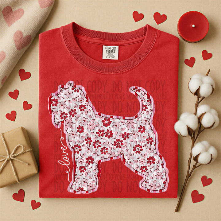 Valentine Dogs DTF Print