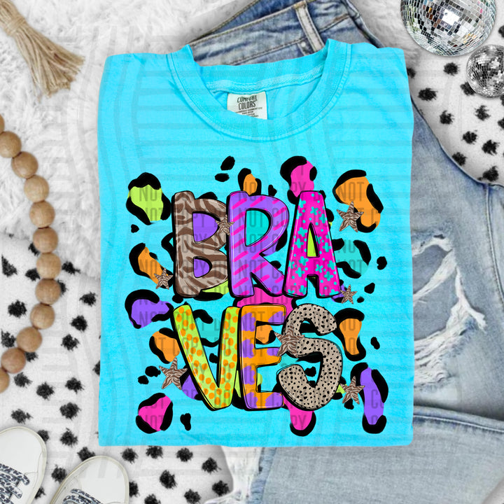 Funky Mix Up Leopard Spots DTF Print