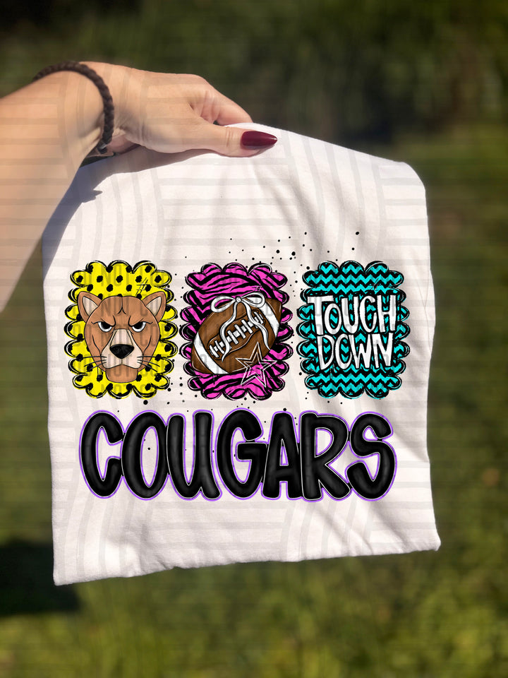 Preppy Bright Trio Mascot Heads DTF Print