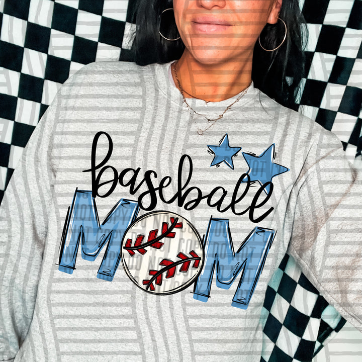 Sports Mom Baseball DTF Print
