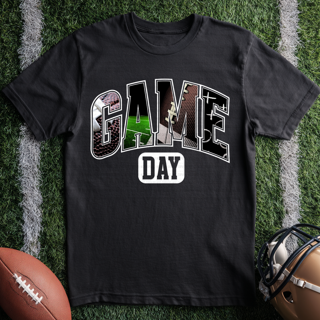 Game Day Football WHITE DTF Print