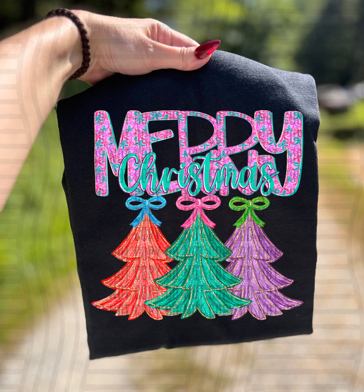 Sparkly Christmas DTF Print