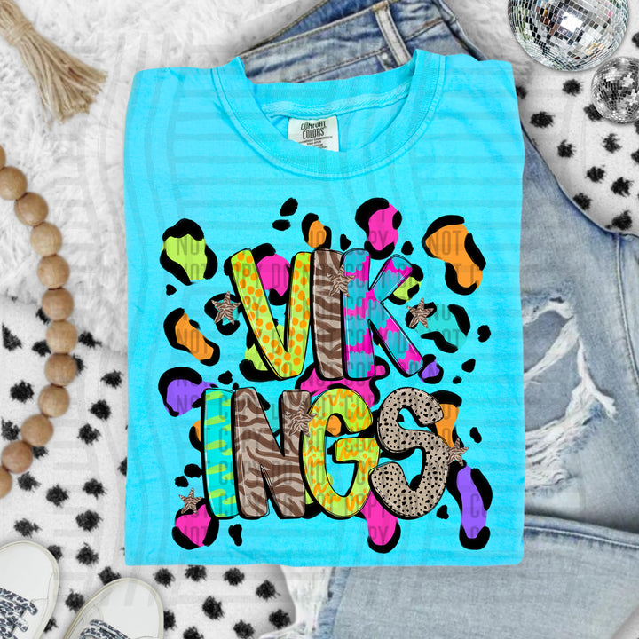 Funky Mix Up Leopard Spots DTF Print