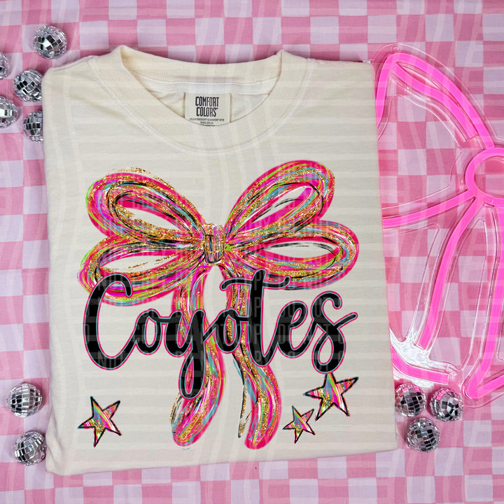 Whimsical Christmas Bows Mascots DTF Print