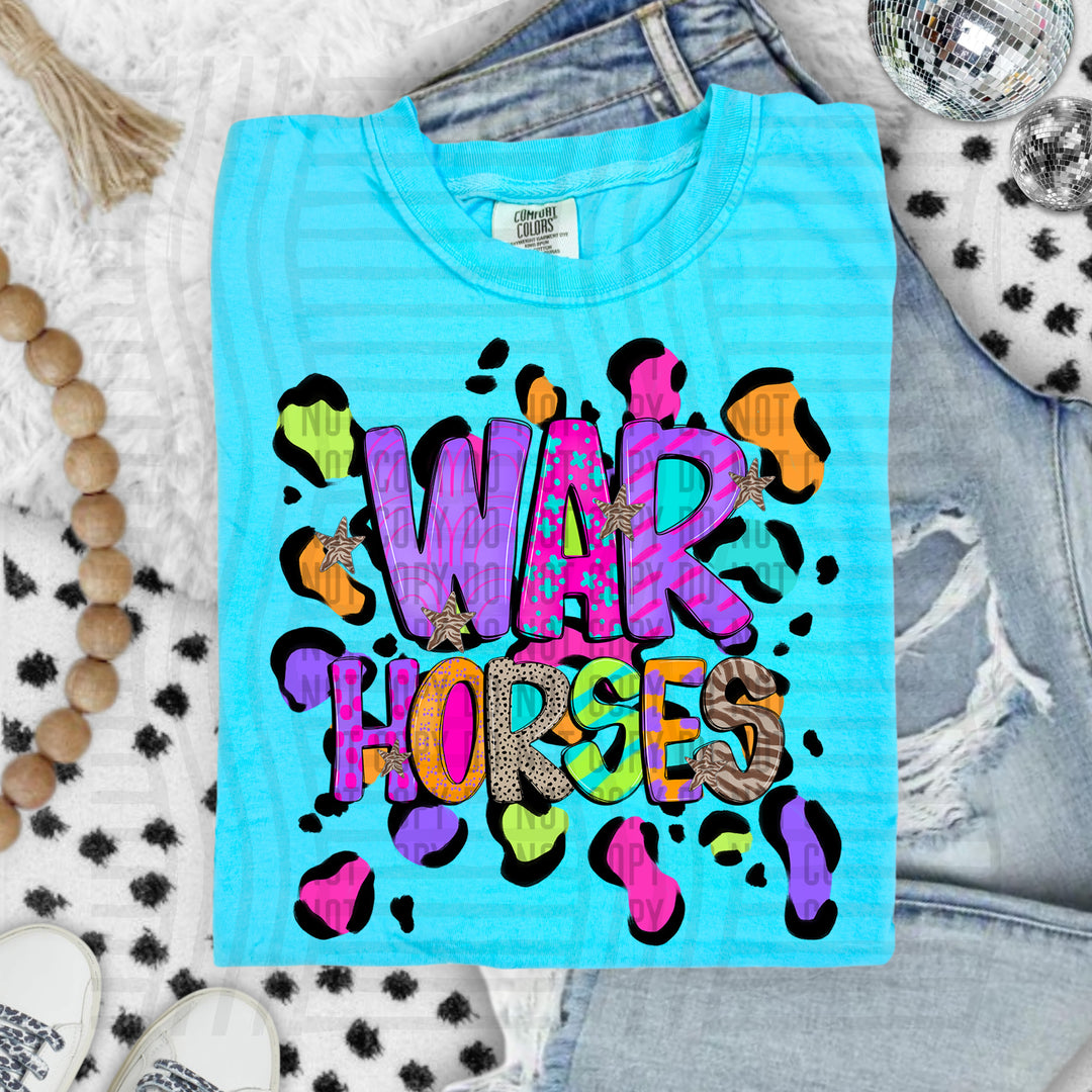 Funky Mix Up Leopard Spots DTF Print