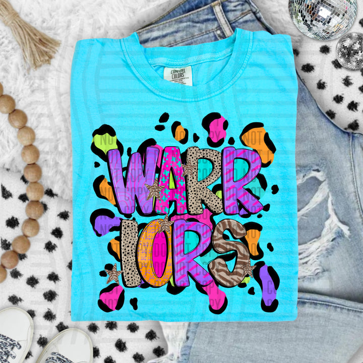 Funky Mix Up Leopard Spots DTF Print