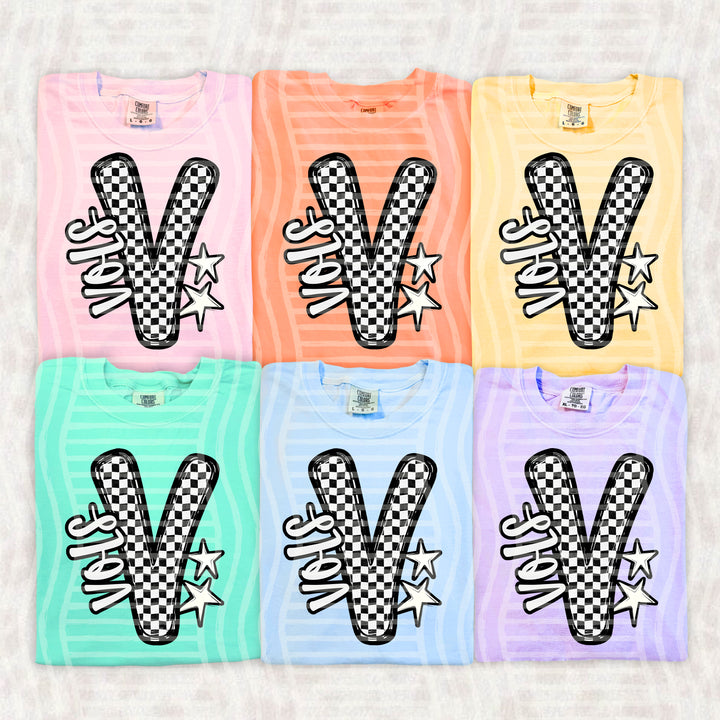 Checker Crush Black And White Mascots DTF Print