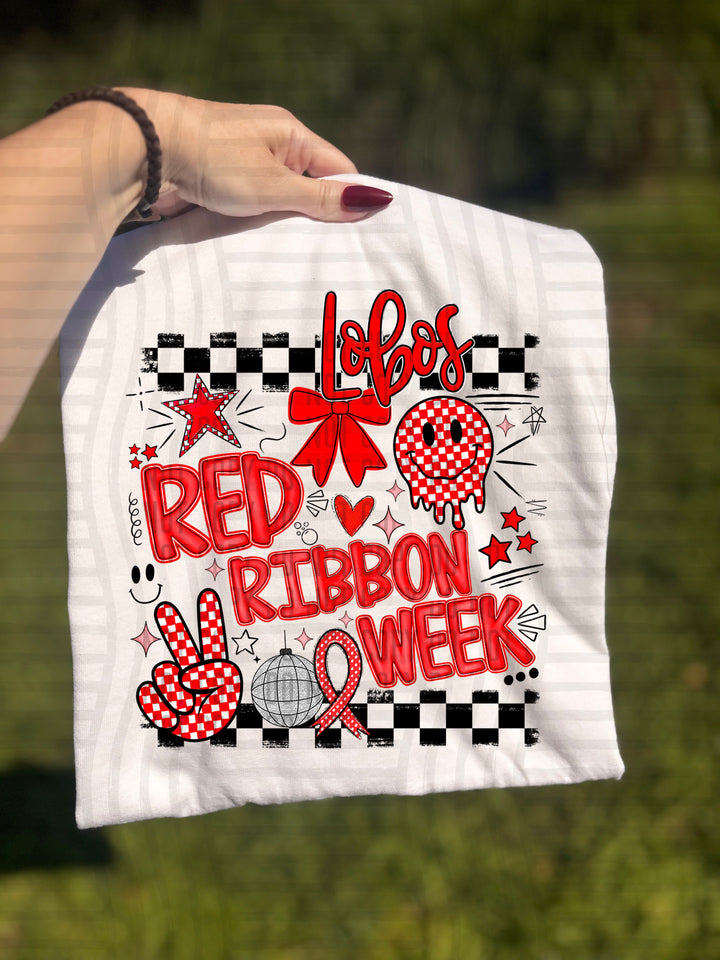 Red Ribbon DTF Print
