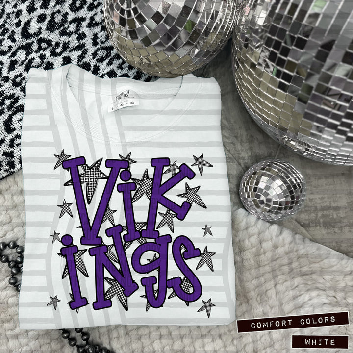 Purple Staggered DTF Print