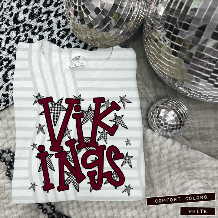 Maroon Staggered DTF Print