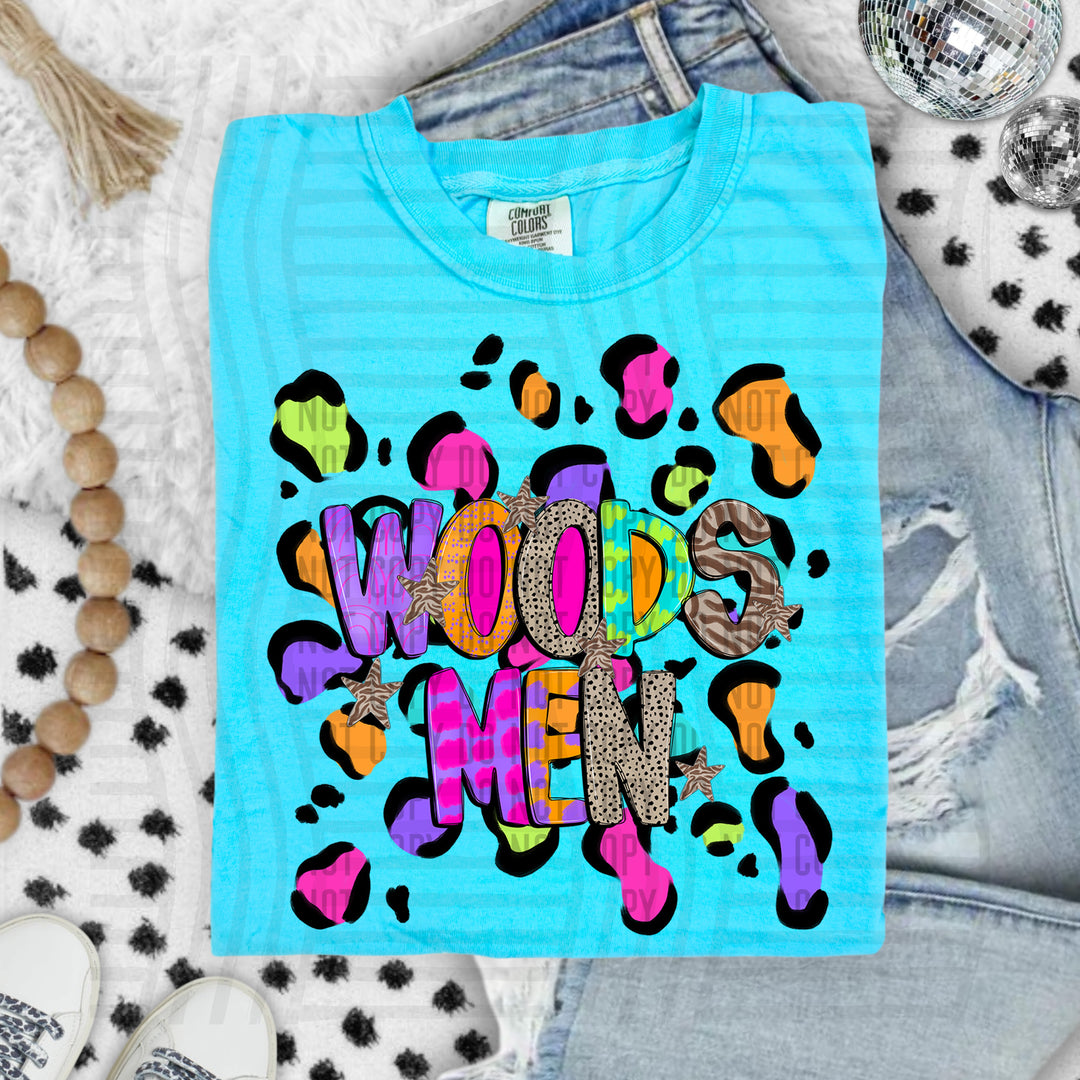 Funky Mix Up Leopard Spots DTF Print