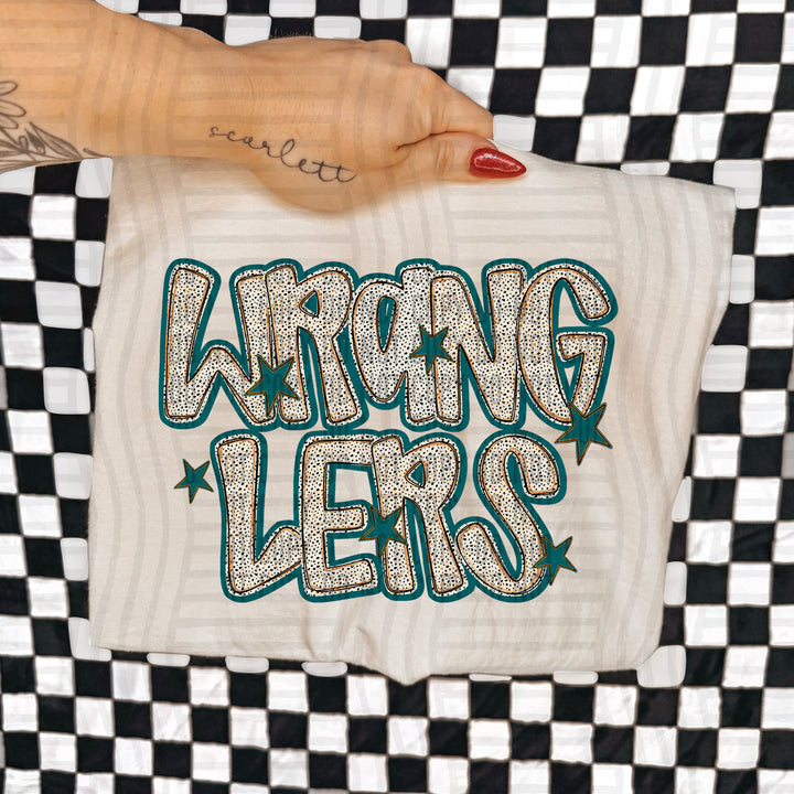 Teal Dotty DTF Print