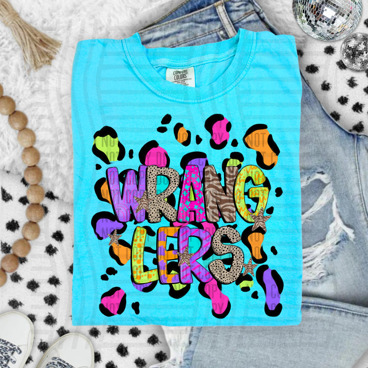 Funky Mix Up Leopard Spots DTF Print