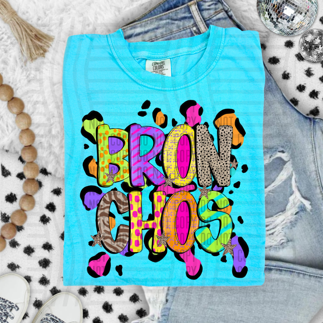 Funky Mix Up Leopard Spots DTF Print