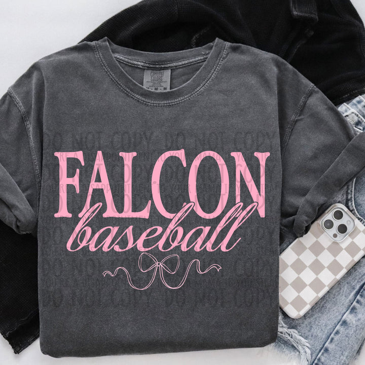 Pink Coquette Baseball Mascots DTF Print