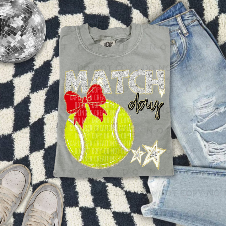 Tennis Match Day DTF Print