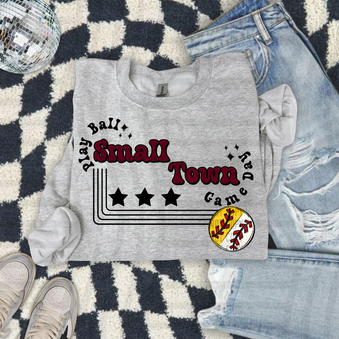 Small Town Softball/Baseball DTF Print