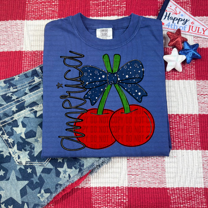 Cherry America DTF Print