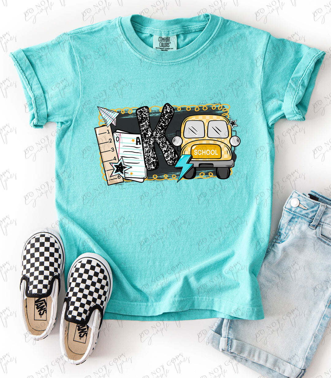 Back To School Bus Grade Levels DTF Print
