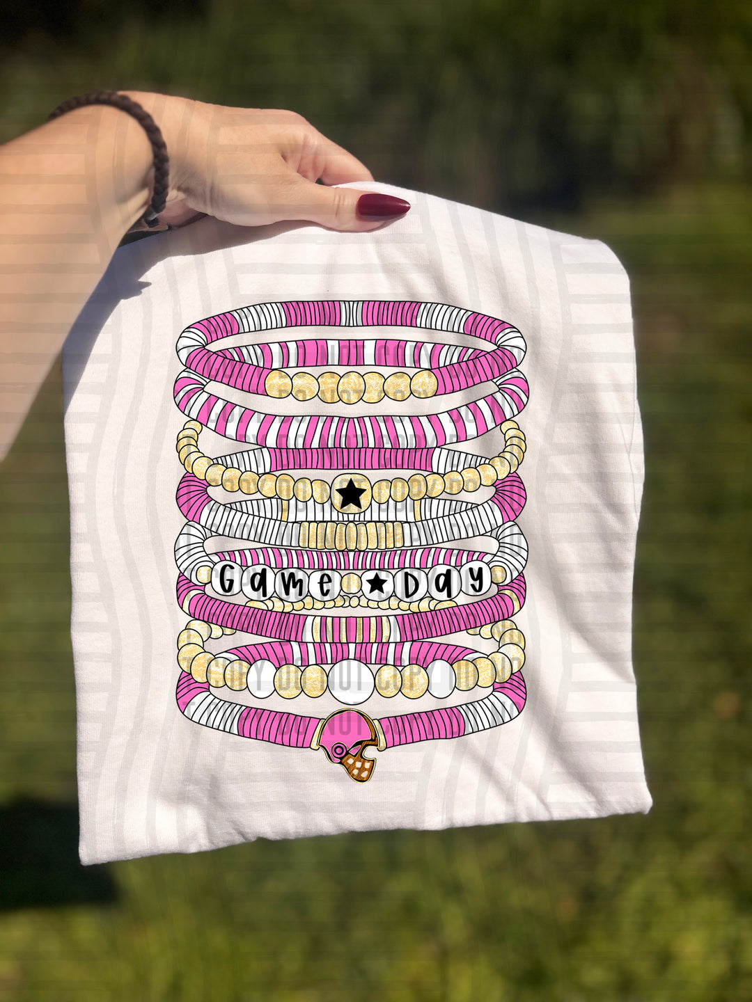 Football Helmet Bracelets DTF Print