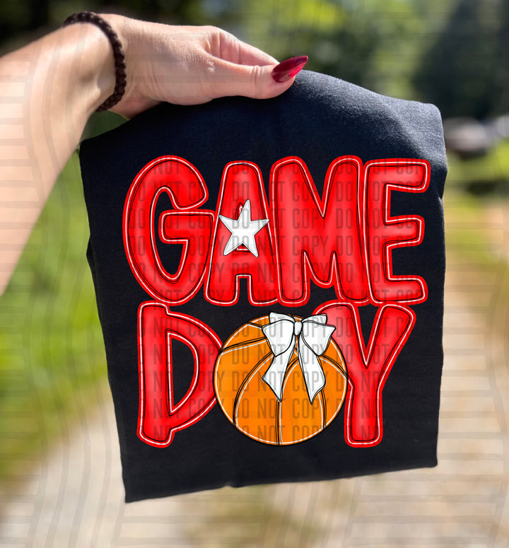 Game Day Basketball DTF Print
