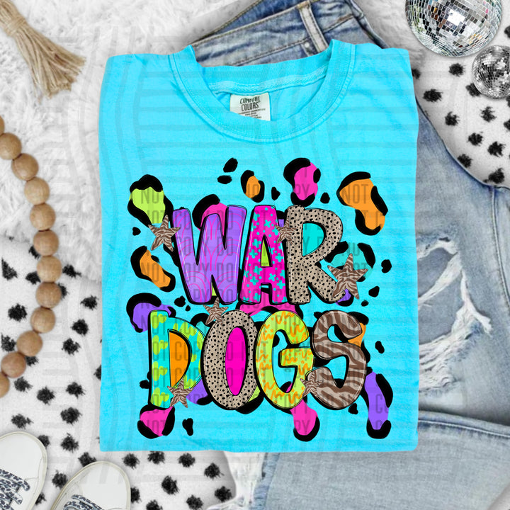 Funky Mix Up Leopard Spots DTF Print