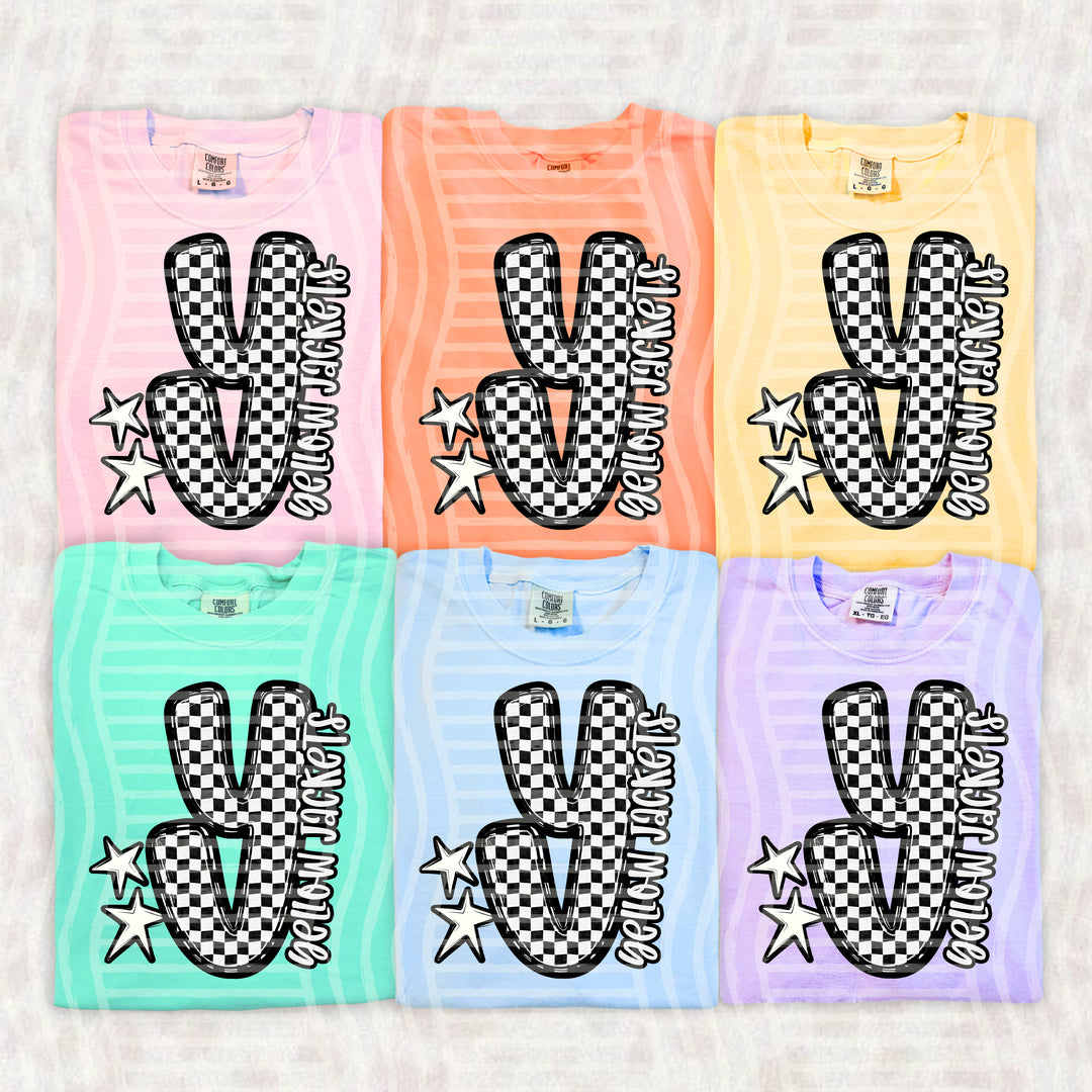 Checker Crush Black And White Mascots DTF Print