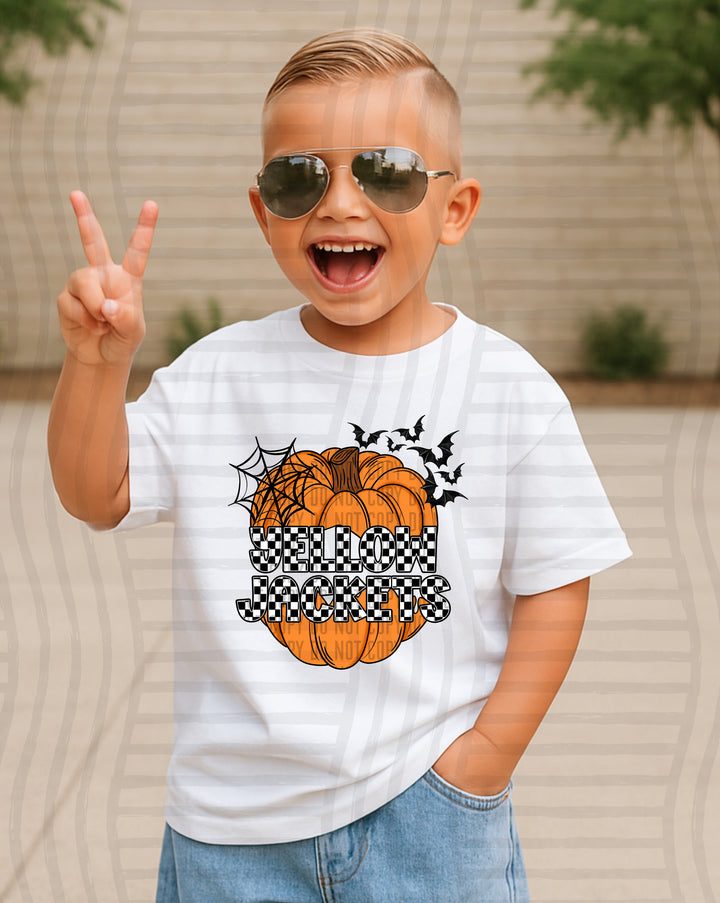 Pumpkin Checks Mascots DTF Print