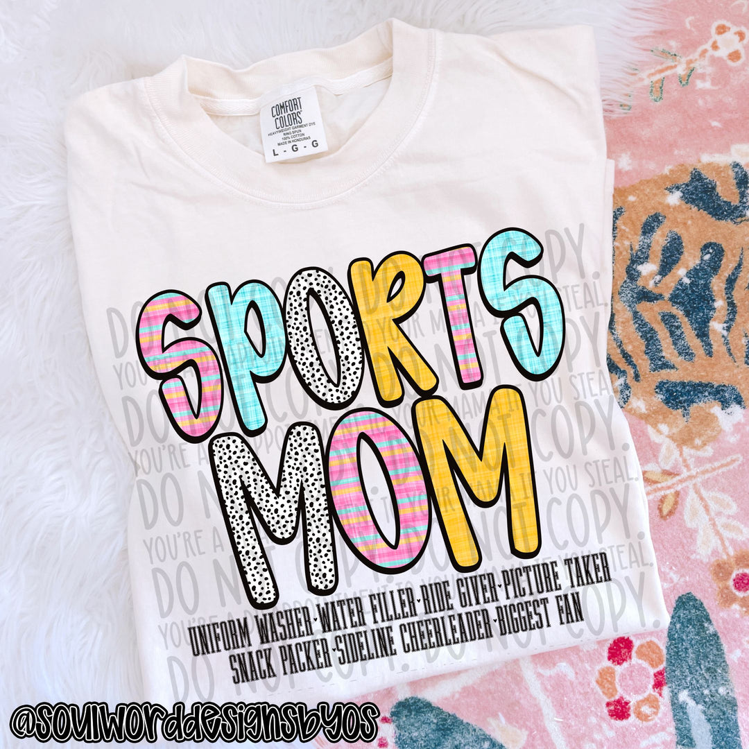 Sports Mom DTF Print