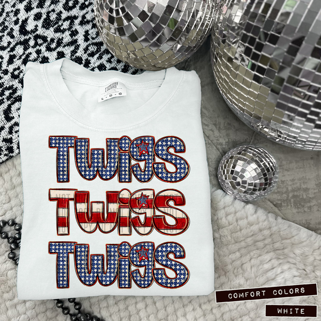 Triple Stack RWB DTF Print