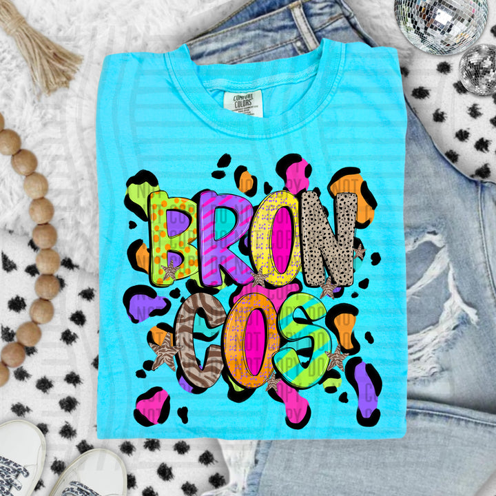 Funky Mix Up Leopard Spots DTF Print