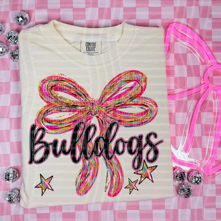 Whimsical Christmas Bows Mascots DTF Print