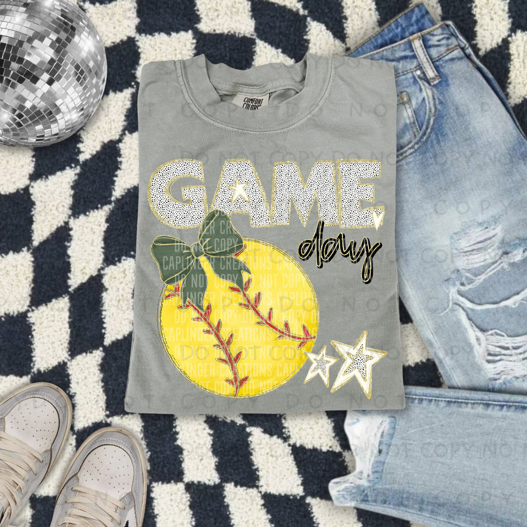 Game Day Softball DTF Print